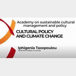 Cultural policy and climate change (Video lecture)
