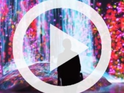 Get a glimpse of the  MORI Building Digital Art Museum